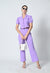 Lavender Puff Sleeve Co-ord Two Piece Style