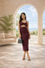 Wine Berry Cut-Out Ruched Bodycon Midi Dress