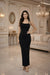 Black Spaghetti Strap Bodycon Maxi Dress