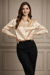 Satin Finish Button Down Shirt