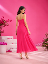 Hot Pink Flowy Cami Maxi Dress