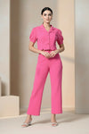 Pink Women Co-ord Set Two Piece Style - GARMENT2FASHION