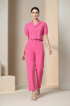 Pink Women Co-ord Set Two Piece Style - GARMENT2FASHION