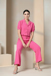 Pink Women Co-ord Set Two Piece Style - GARMENT2FASHION
