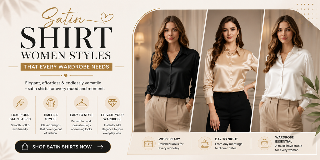 Satin Shirt Women Styles That Every Wardrobe Needs