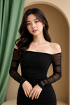 Fitted Long Dress For Women's