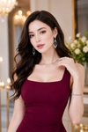 Women Wine Berry Dress