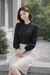 Elegant Frill Neck Button Down Shirt