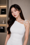 White One-Shoulder Ruched Mini Bodycon Dress