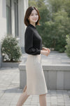 Elegant Frill Neck Button Down Shirt