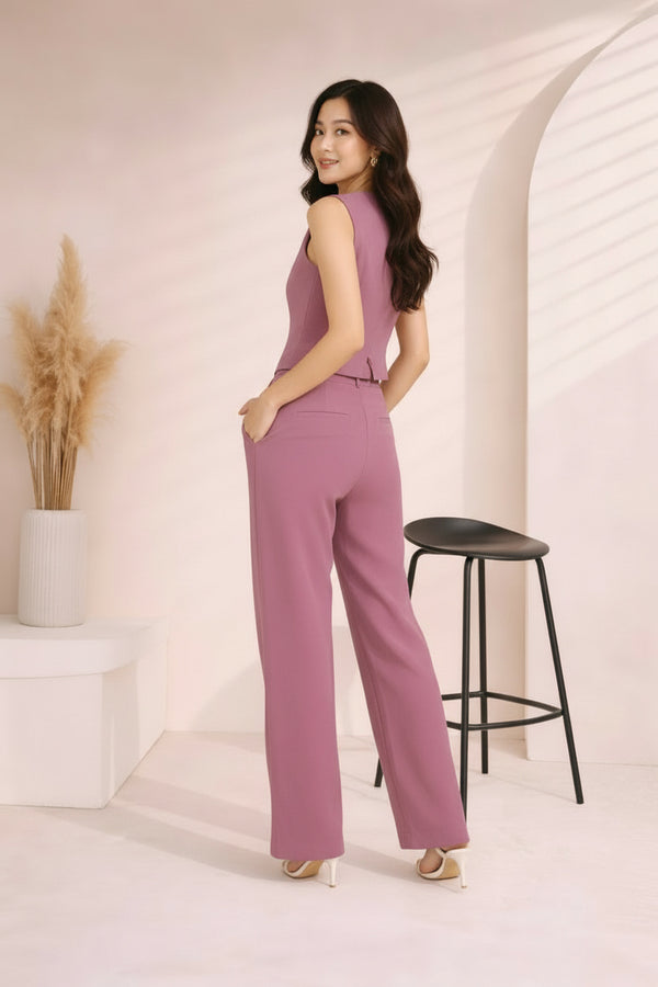 Premium Tailored Vest and Trouser Co-ord Set - Available in 5 Colors
