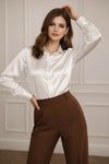 Satin Finish Button Down Shirt