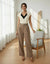 Off-White Solid Women’s V-Neck Casual Top - GARMENT2FASHION