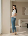 White Solid Women’s Square Neck Casual Top - GARMENT2FASHION